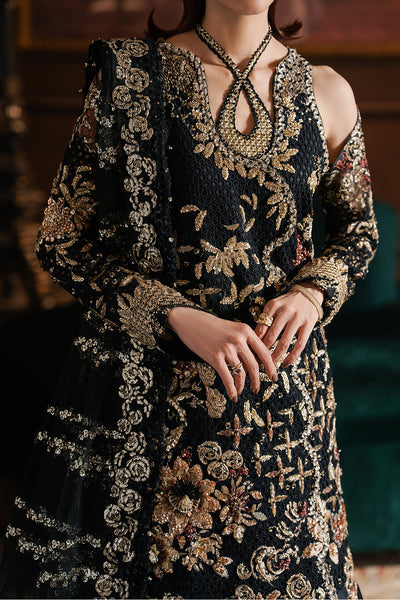 Afrozeh Sarave black formal shirt and sharara, photo 3