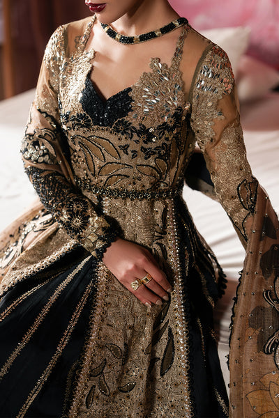 Afrozeh Rayyan black pishwas and lehenga, photo 3