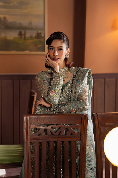 Afrozeh Mehves sage green formal shirt and sharara, photo 4