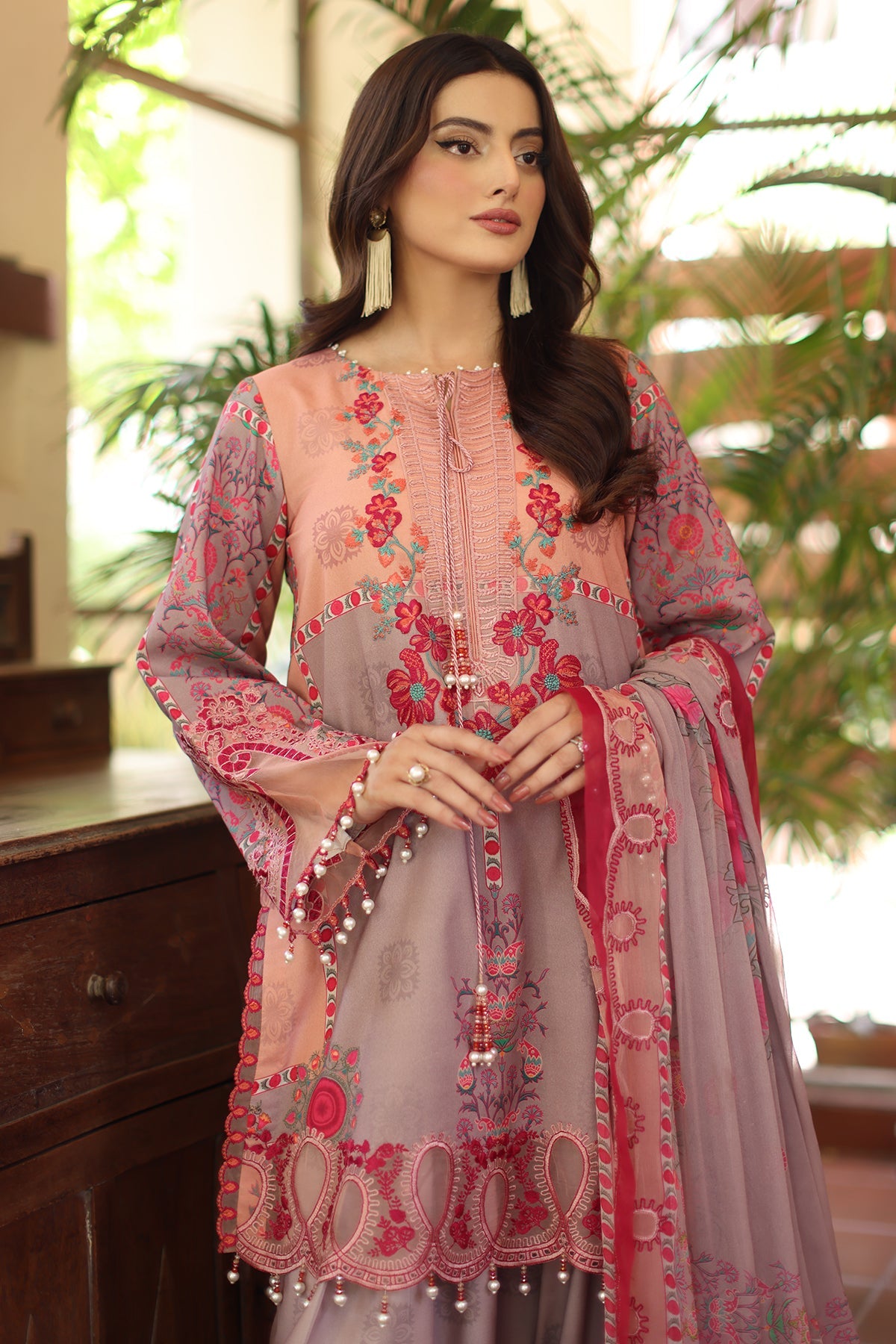 Charizma | Infinity Lawn | 3-PC Unstitched Embroidered Lawn Collection IN6-07, image 3