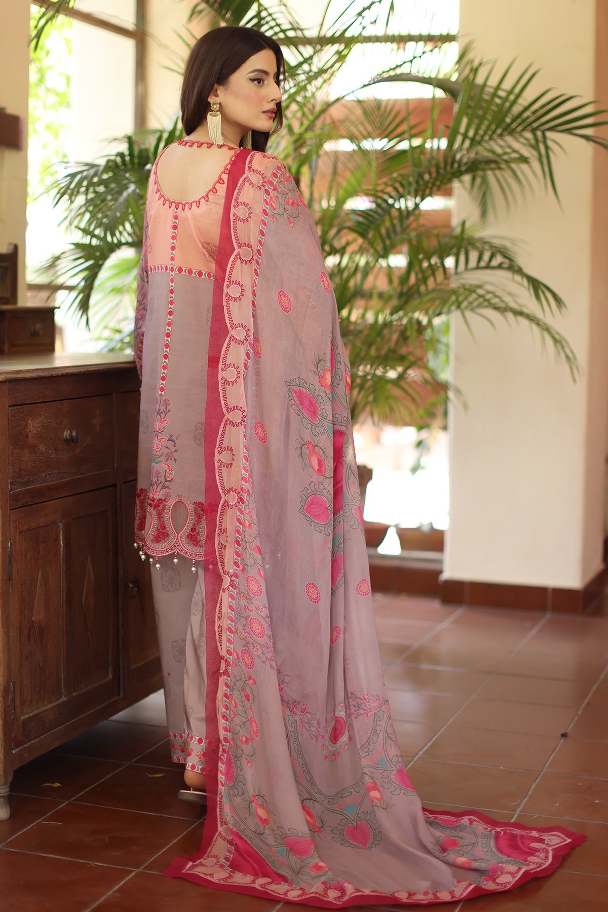 Charizma | Infinity Lawn | 3-PC Unstitched Embroidered Lawn Collection IN6-07, image 2