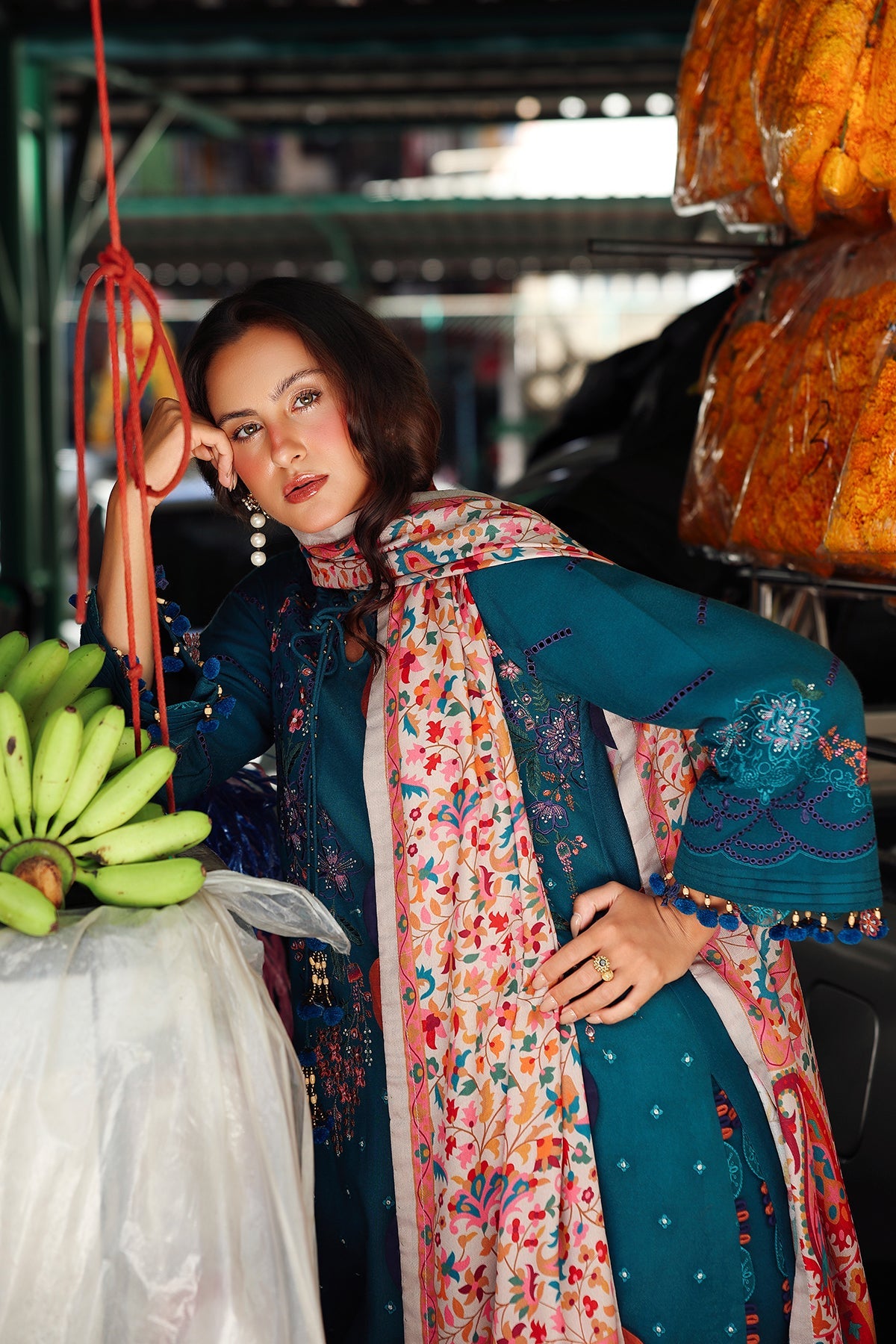 Charizma | Poshima Winters 25 | 3-pc Unstitched Wool Shawl Collection PSW5-06, image 6