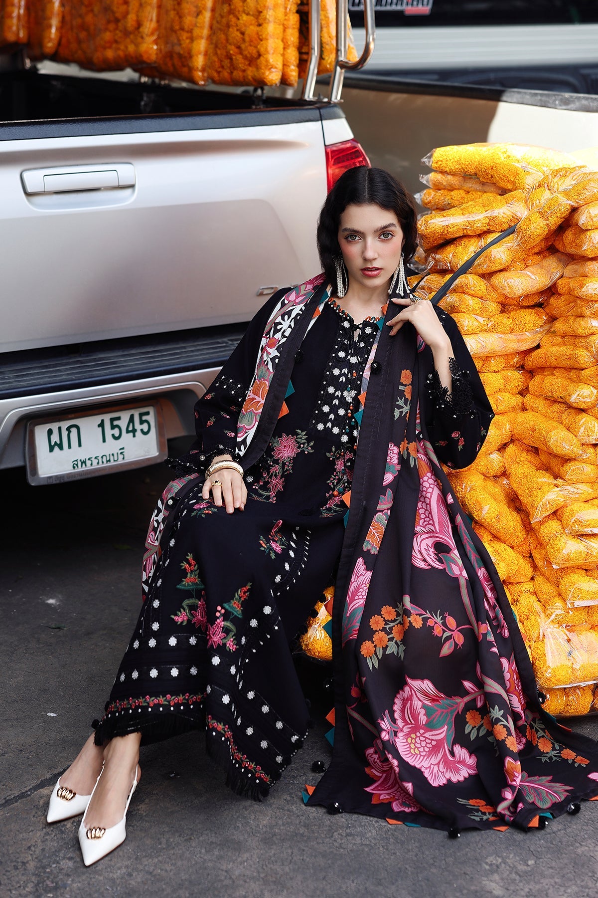 Charizma | Poshima Winters 25 | 3-pc Unstitched Wool Shawl Collection PSW5-07, image 5