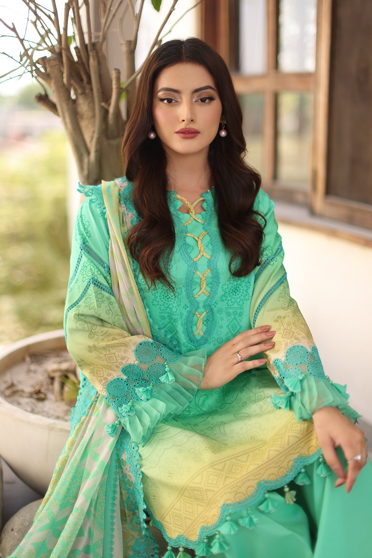 Charizma | Infinity Lawn | 3-PC UNSTITCHED EMBROIDERED LAWN COLLECTION IN6-08, image 3