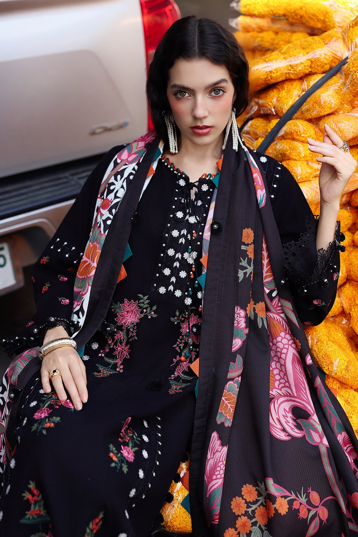 Charizma | Poshima Winters 25 | 3-pc Unstitched Wool Shawl Collection PSW5-07, image 6