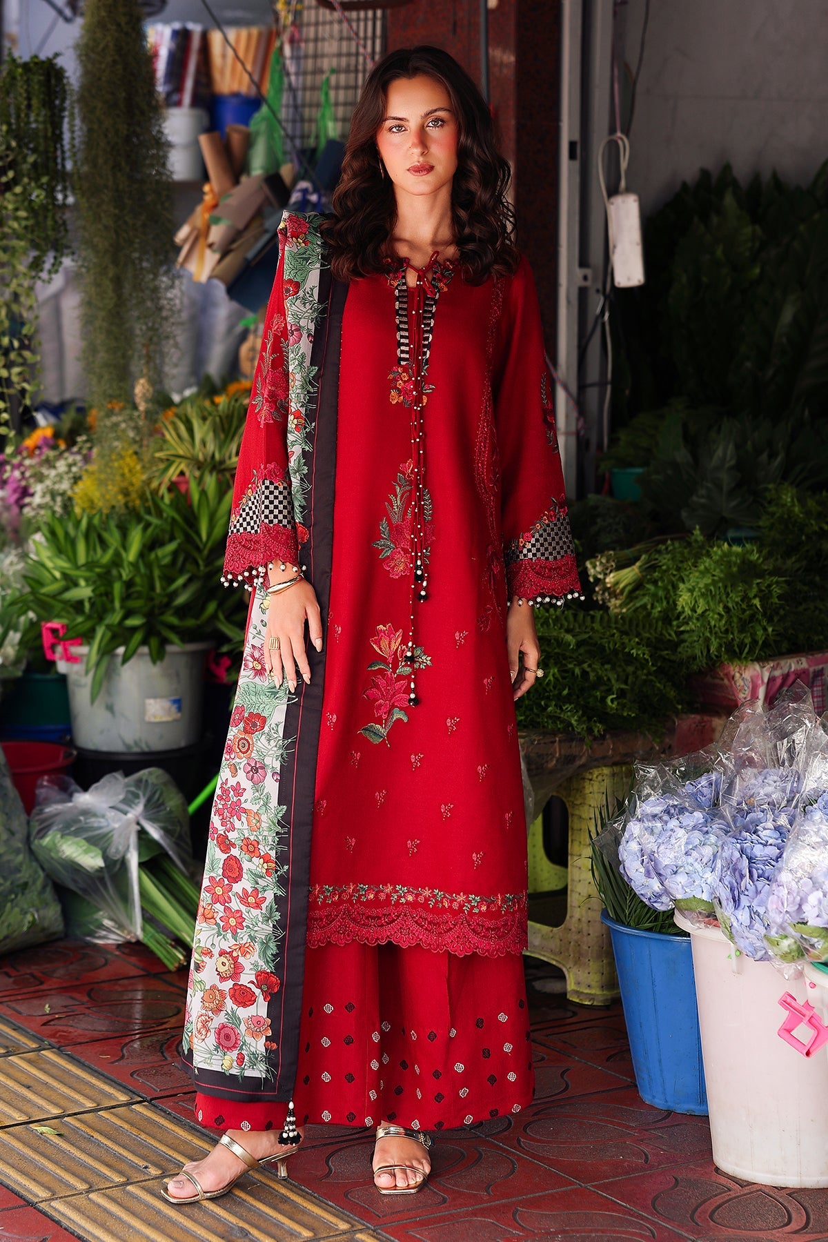 Charizma | Poshima Winters 25 | 3-pc Unstitched Wool Shawl Collection PSW5-08, image 4