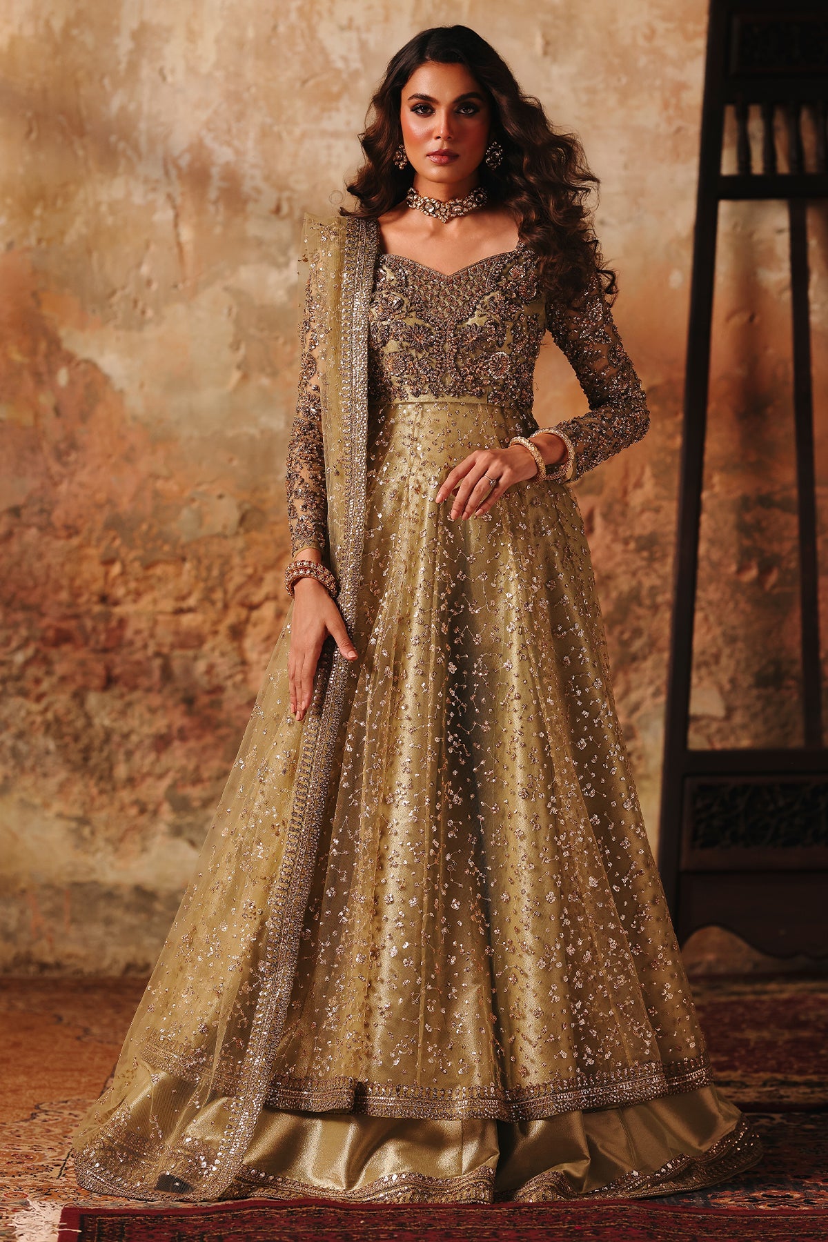 Charizma | Statement Formals | STM-5-07 - Pistachio green