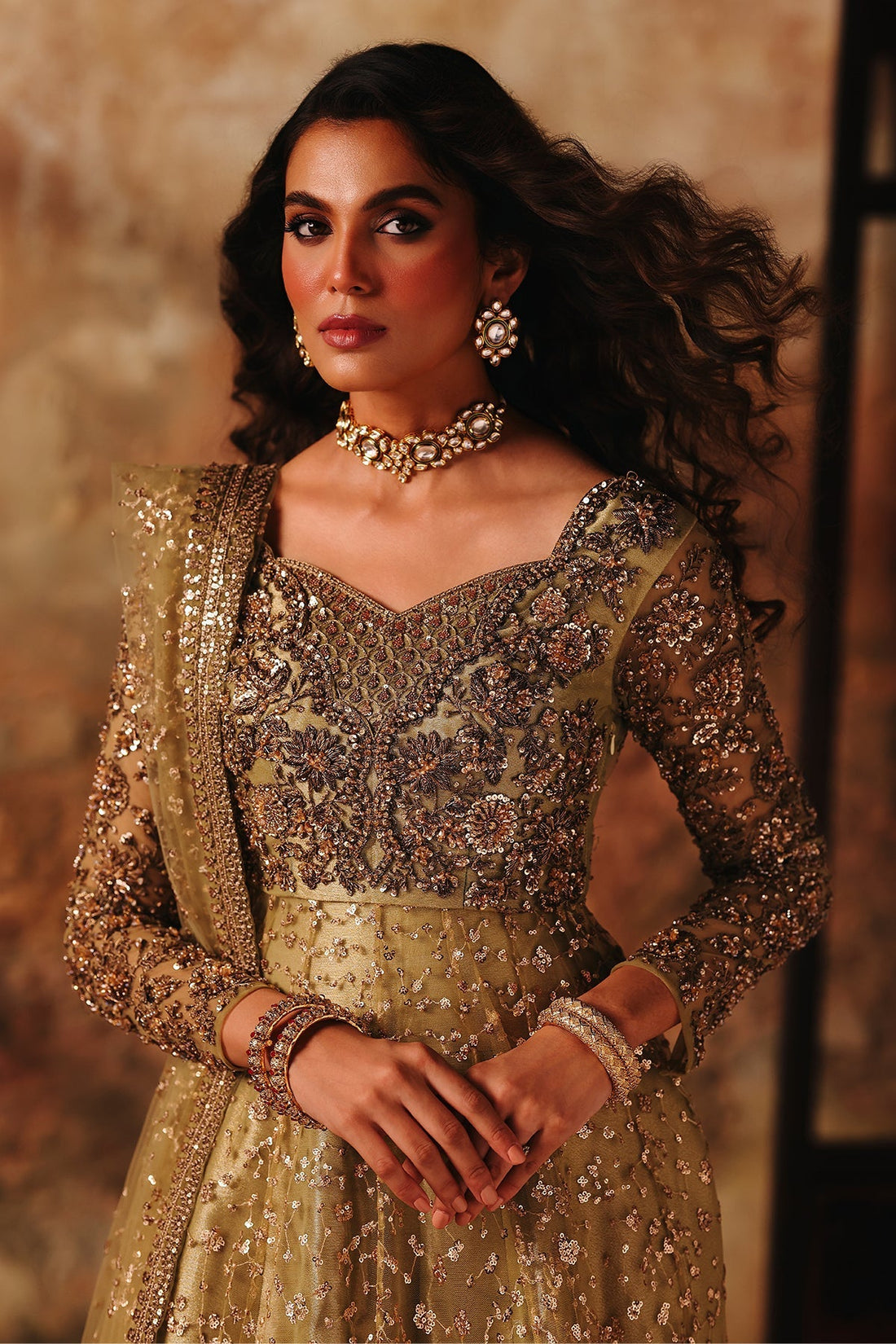 Charizma | Statement Formals | STM-5-07 - Pistachio green