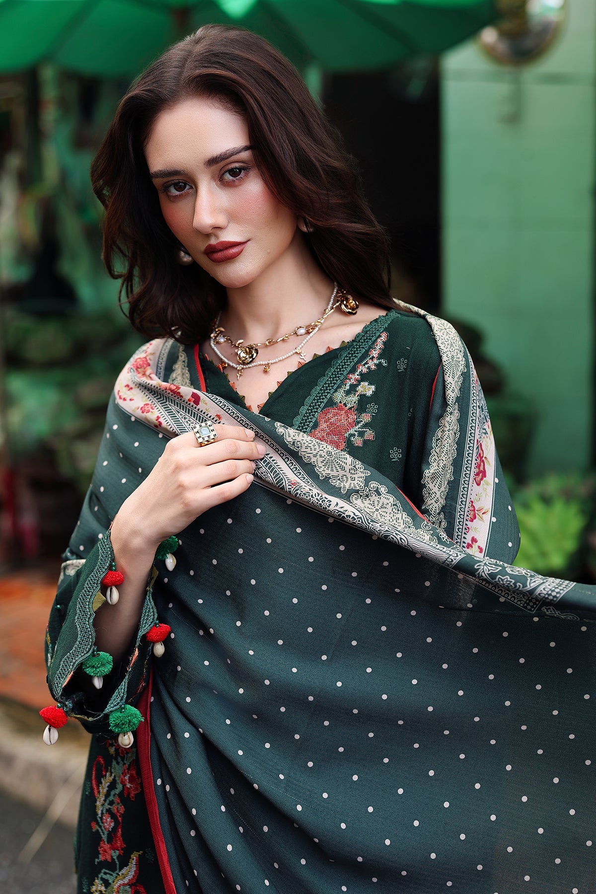 Charizma | Poshima Winters 25 |3-pc Unstitched Wool Shawl Collection PSW5-04, image 5