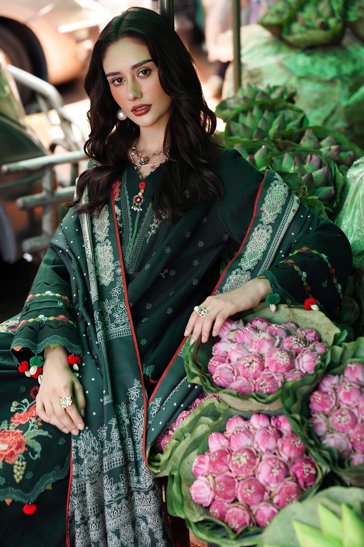 Charizma | Poshima Winters 25 |3-pc Unstitched Wool Shawl Collection PSW5-04, image 6