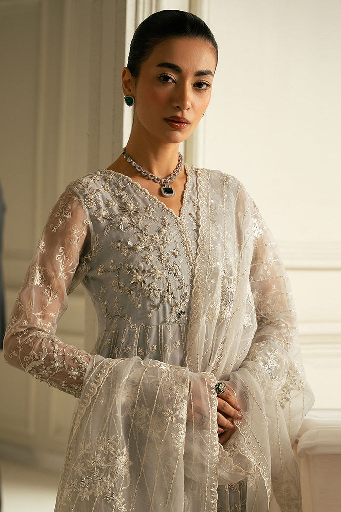 Cross Stitch | Wedding Collection 25 | WHISPERING BLUE -  Cross Stitch Ladies Clothes - Original Designer Dress - House of Maryam