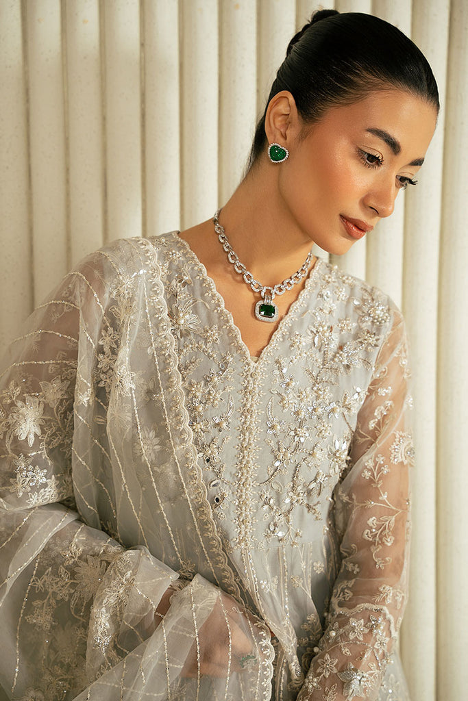 Cross Stitch | Wedding Collection 25 | WHISPERING BLUE -  Cross Stitch Ladies Clothes - Original Designer Dress - House of Maryam