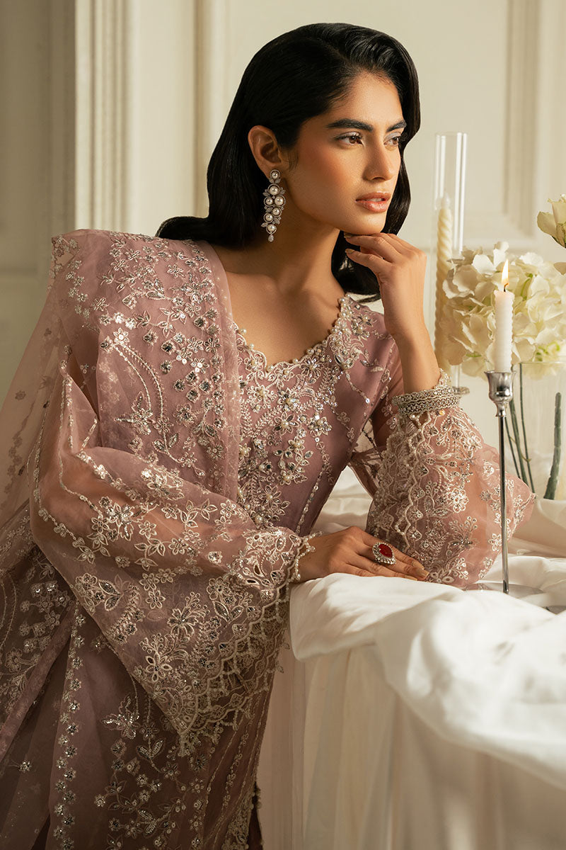 Cross Stitch | Wedding Pret | Enchanted Garden-3PC Organza Embroidered Pret-3
