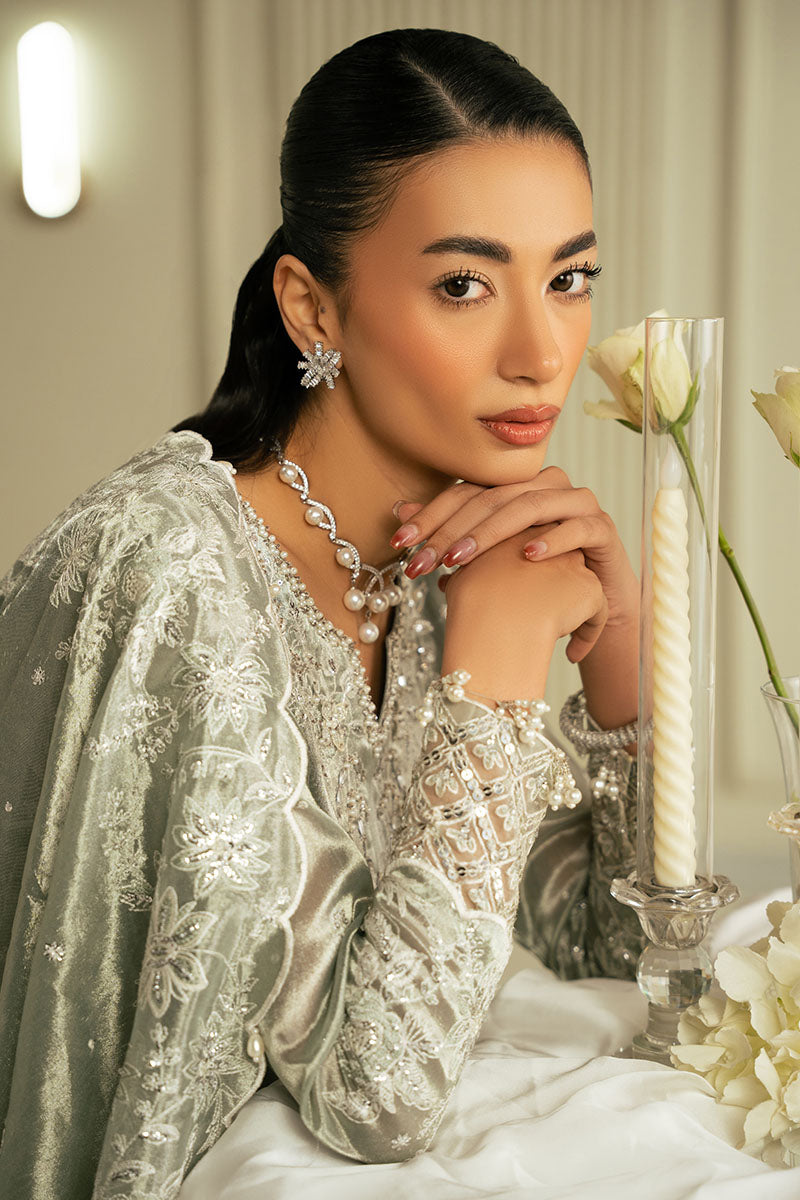 Cross Stitch | Wedding Pret | Muted Mirage-3PC Tissue Embroidered Pret