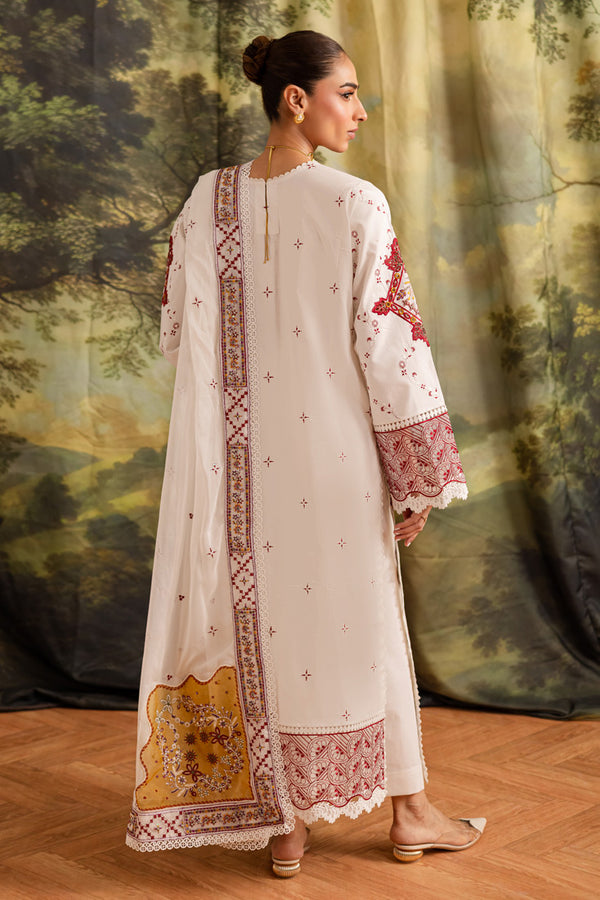 Marjjan | Guzel Lawn | SMC 207-A (White) -  Marjjan Ladies Clothes - Original Designer Dress - House of Maryam
