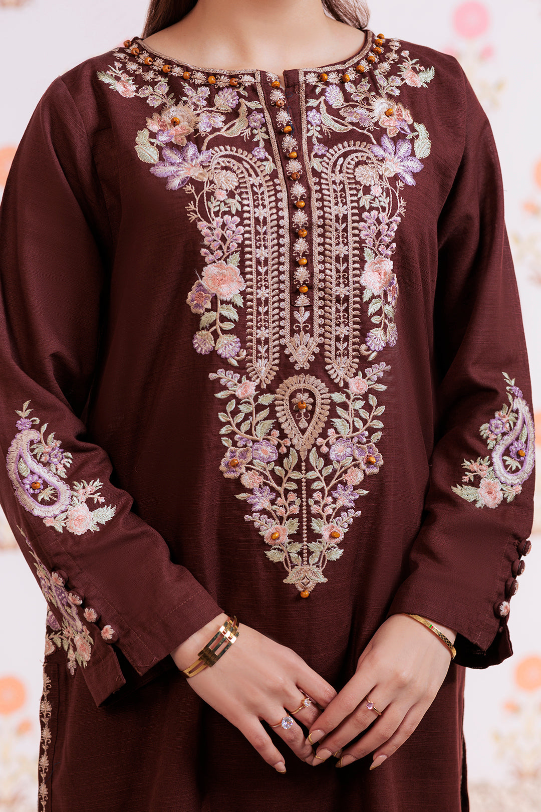 Zellbury | Winter Pret | Embroidered Kurta Trouser - 1290 -  Zellbury Women Signature Pret - Original Designer Dress - House of Maryam