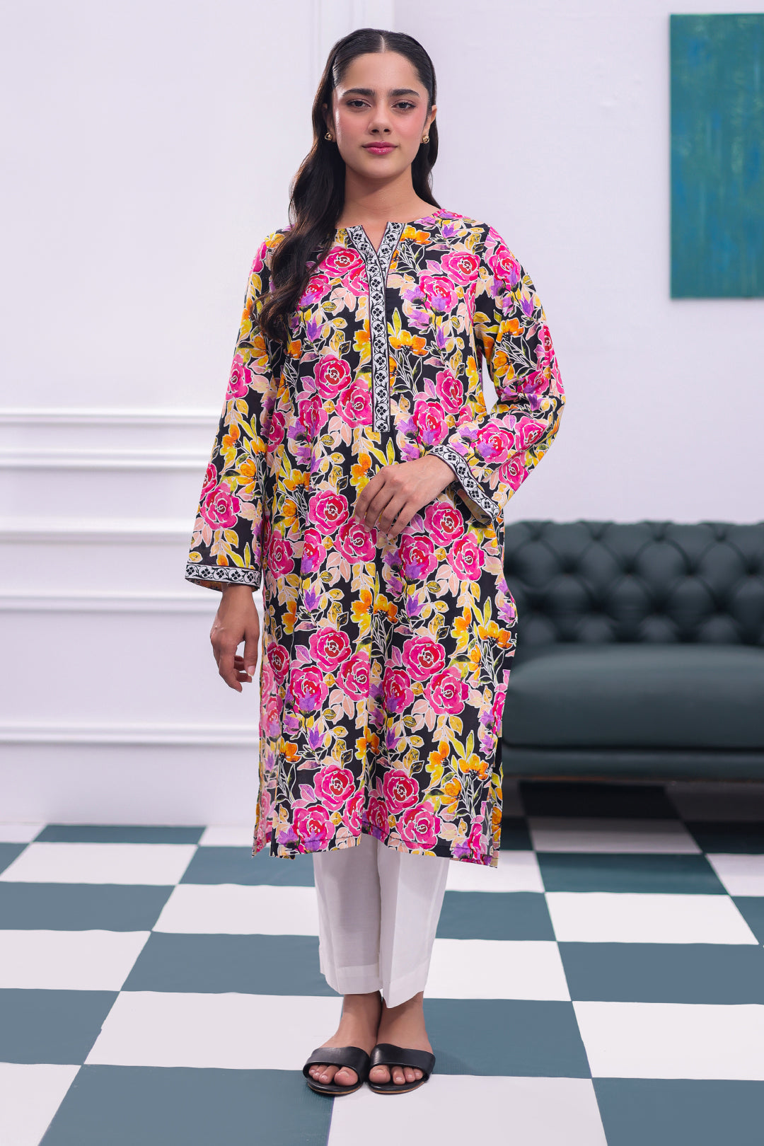 Zellbury | Summer Pret | Kurta - 2791 -  Zellbury Women Essential Pret - Original Designer Dress - House of Maryam