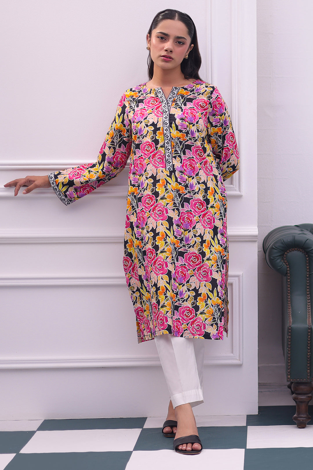 Zellbury | Summer Pret | Kurta - 2791 -  Zellbury Women Essential Pret - Original Designer Dress - House of Maryam