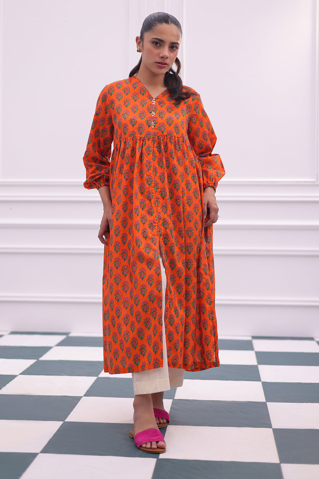 Zellbury | Summer Pret | Kurta - 2803 -  Zellbury Women Essential Pret - Original Designer Dress - House of Maryam