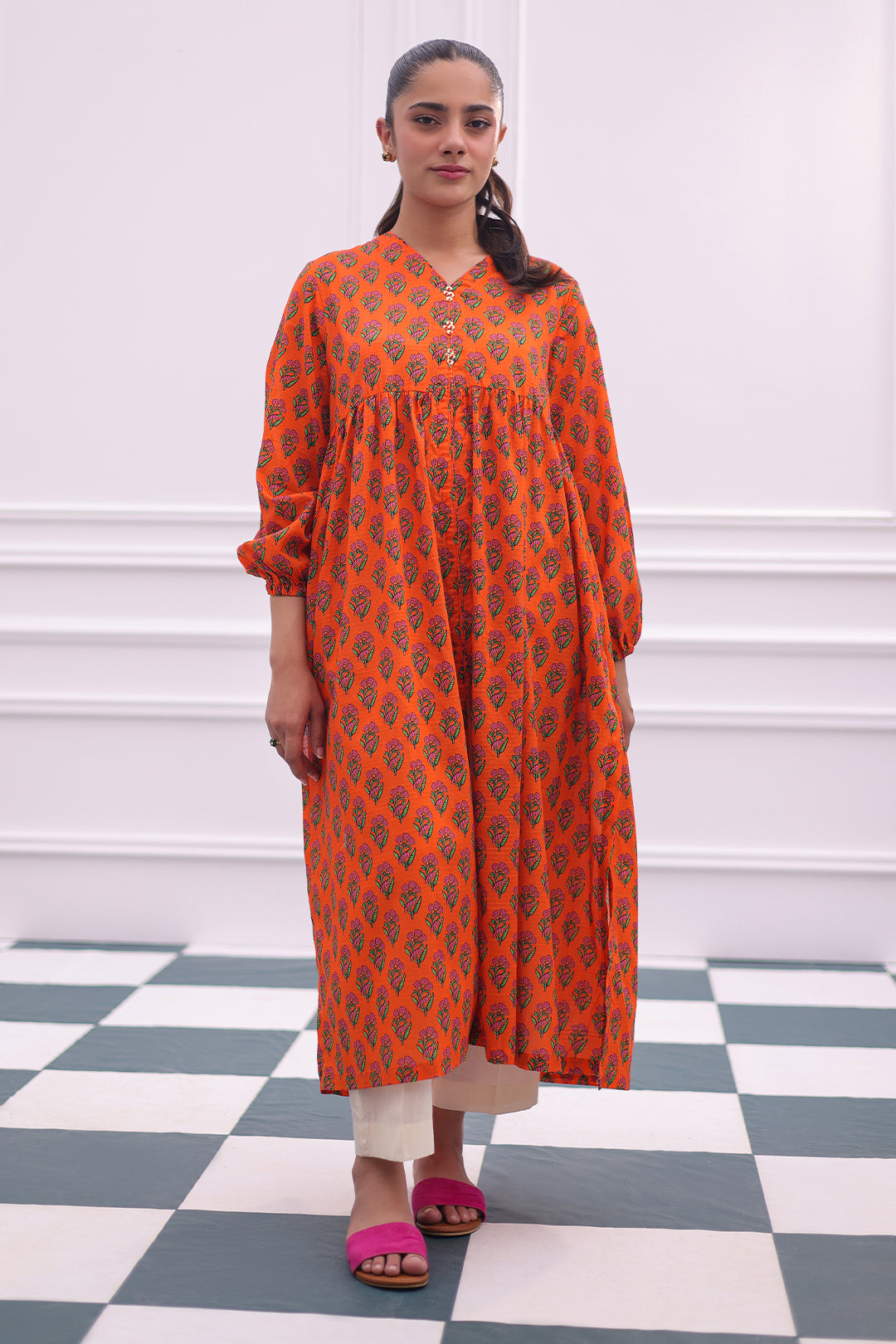 Zellbury | Summer Pret | Kurta - 2803 -  Zellbury Women Essential Pret - Original Designer Dress - House of Maryam