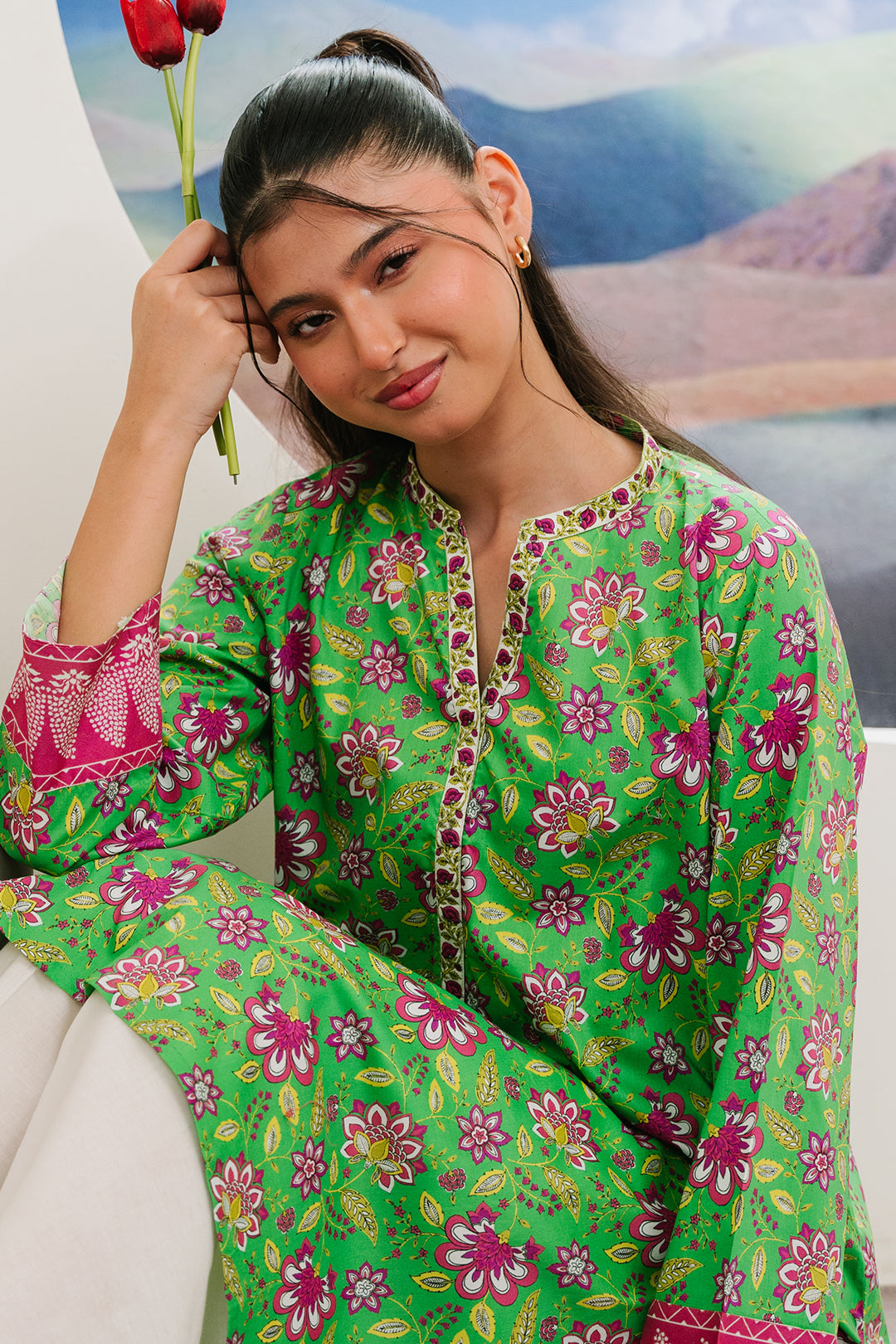 Zellbury | Summer Pret | Kurta - 2840 -  Zellbury Women Essential Pret - Original Designer Dress - House of Maryam