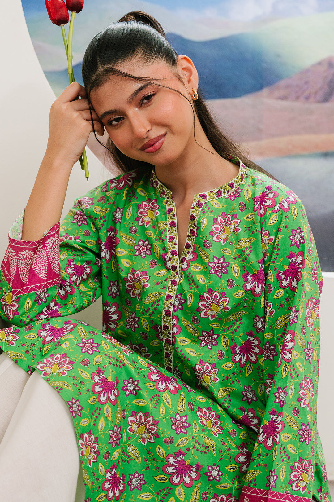 Zellbury | Summer Pret | Kurta - 2840 -  Zellbury Women Essential Pret - Original Designer Dress - House of Maryam