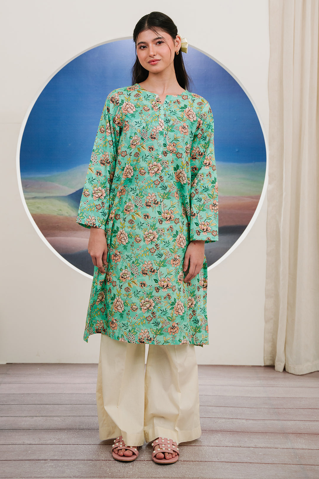 Zellbury | Summer Pret | Kurta - 2841 -  Zellbury Women Essential Pret - Original Designer Dress - House of Maryam