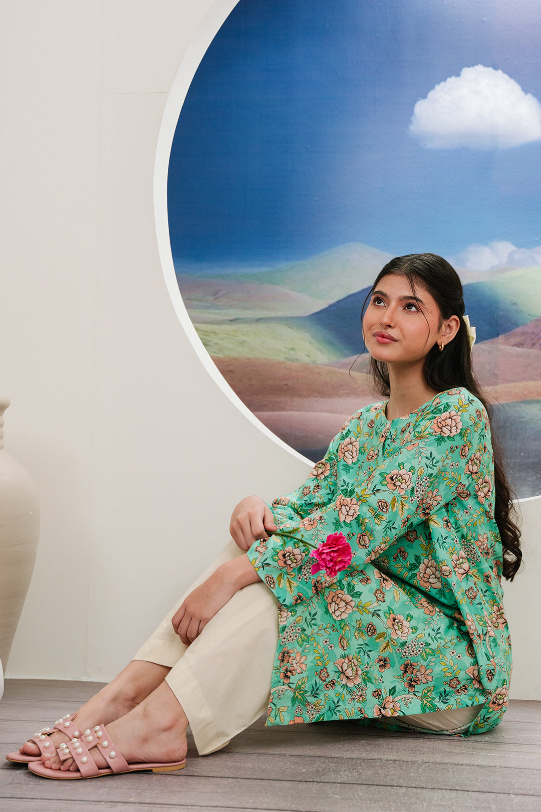Zellbury | Summer Pret | Kurta - 2841 -  Zellbury Women Essential Pret - Original Designer Dress - House of Maryam