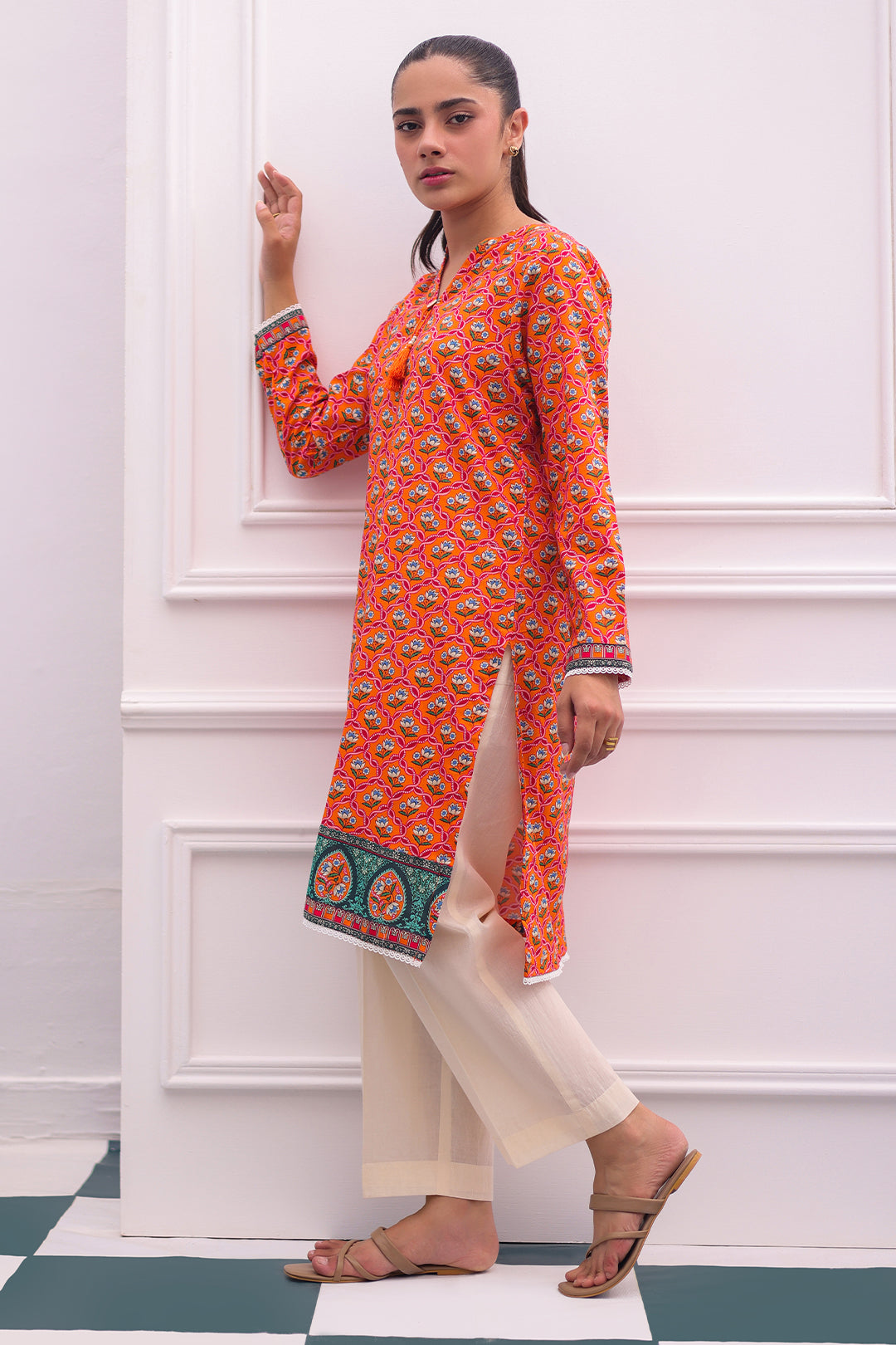 Zellbury | Summer Pret | Kurta - 2860 -  Zellbury Women Essential Pret - Original Designer Dress - House of Maryam