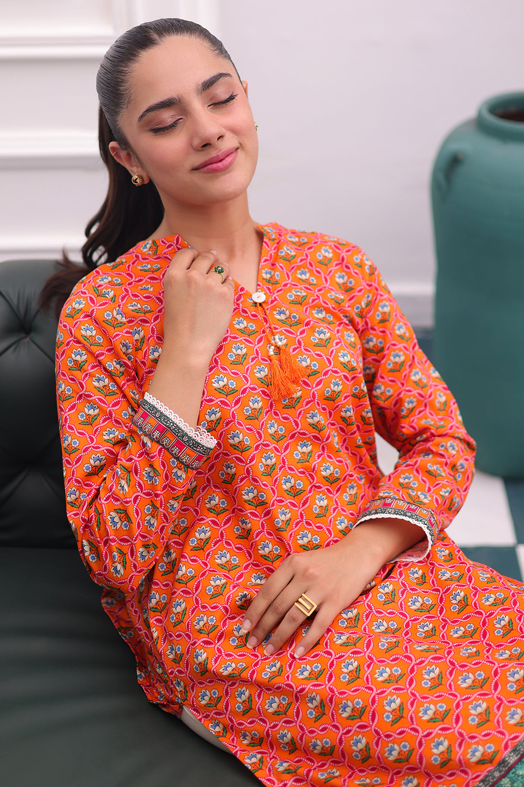 Zellbury | Summer Pret | Kurta - 2860 -  Zellbury Women Essential Pret - Original Designer Dress - House of Maryam