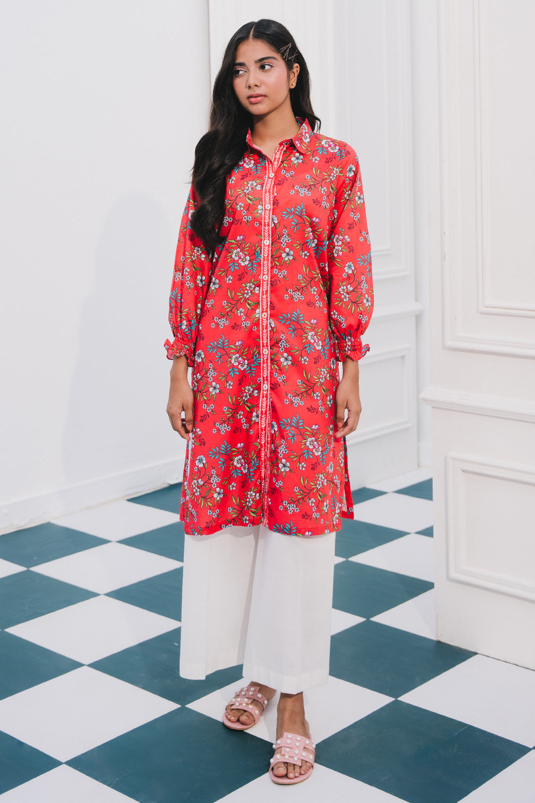 Zellbury | Summer Pret | Kurta - 2862 -  Zellbury Women Essential Pret - Original Designer Dress - House of Maryam