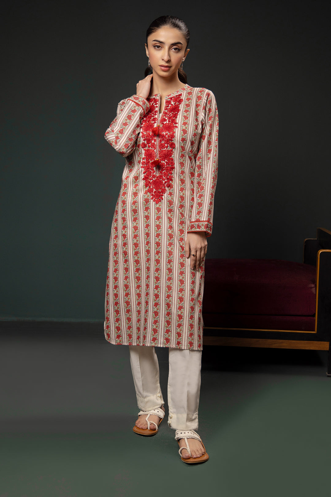 Zellbury | Summer Pret | Embroidered Kurta - 2864 -  Zellbury Women Essential Pret - Original Designer Dress - House of Maryam