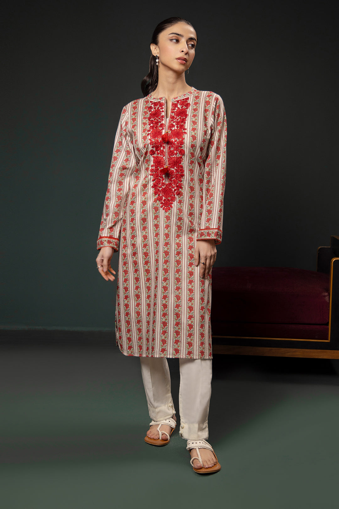 Zellbury | Summer Pret | Embroidered Kurta - 2864 -  Zellbury Women Essential Pret - Original Designer Dress - House of Maryam