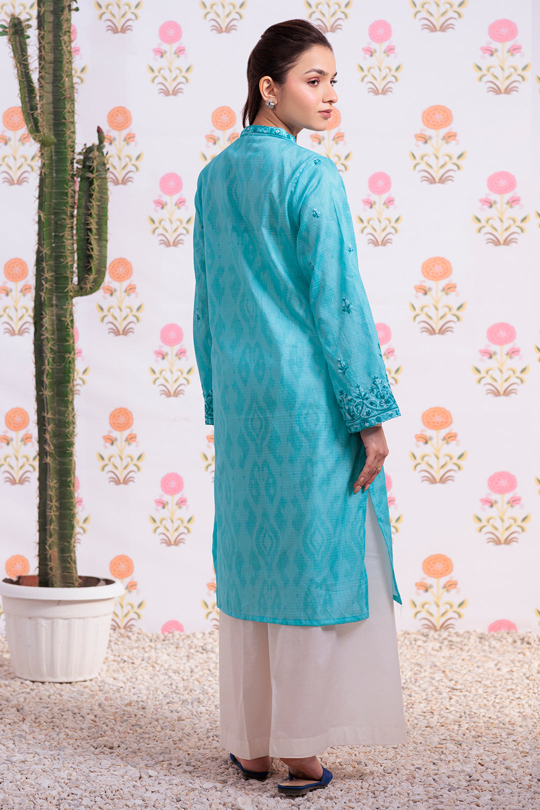 Zellbury | Summer Pret | Embroidered Kurta - 2875 -  Zellbury Women Essential Pret - Original Designer Dress - House of Maryam