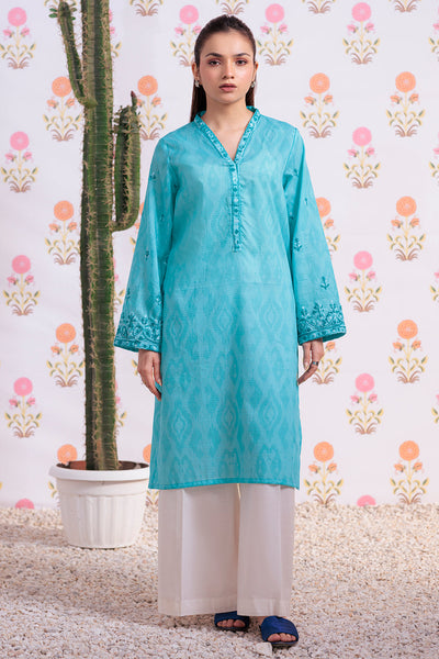 Zellbury | Summer Pret | Embroidered Kurta - 2875 -  Zellbury Women Essential Pret - Original Designer Dress - House of Maryam