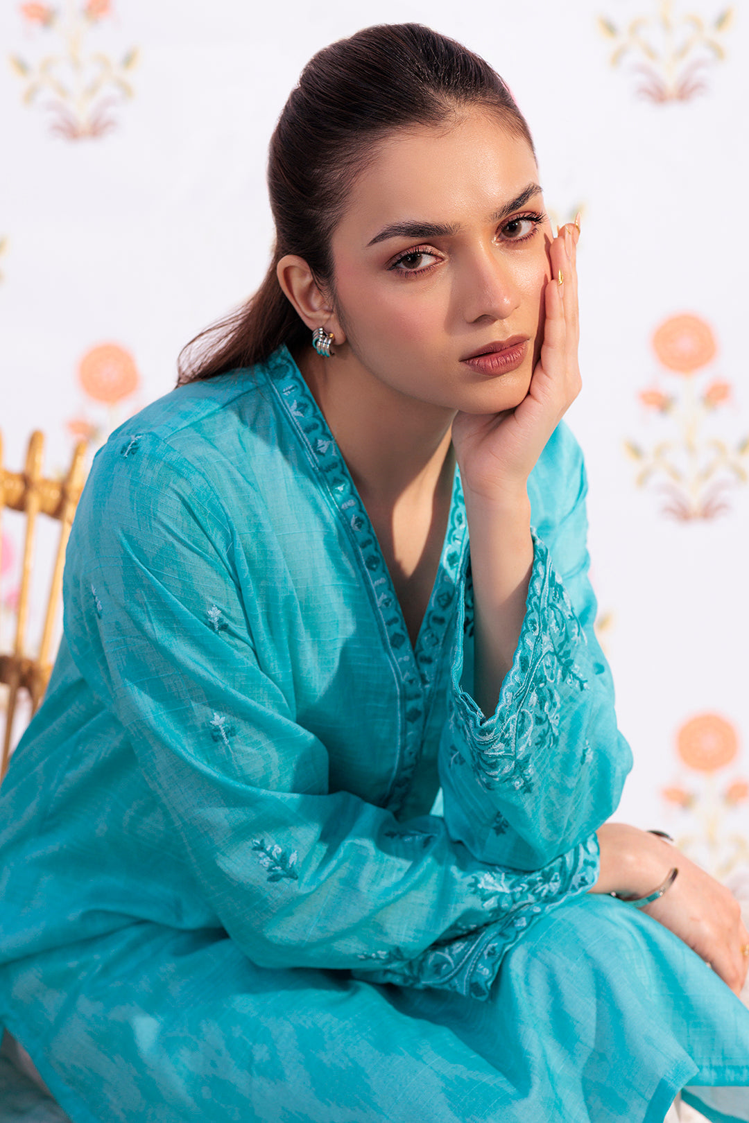 Zellbury | Summer Pret | Embroidered Kurta - 2875 -  Zellbury Women Essential Pret - Original Designer Dress - House of Maryam