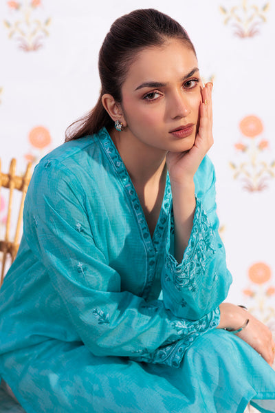 Zellbury | Summer Pret | Embroidered Kurta - 2875 -  Zellbury Women Essential Pret - Original Designer Dress - House of Maryam