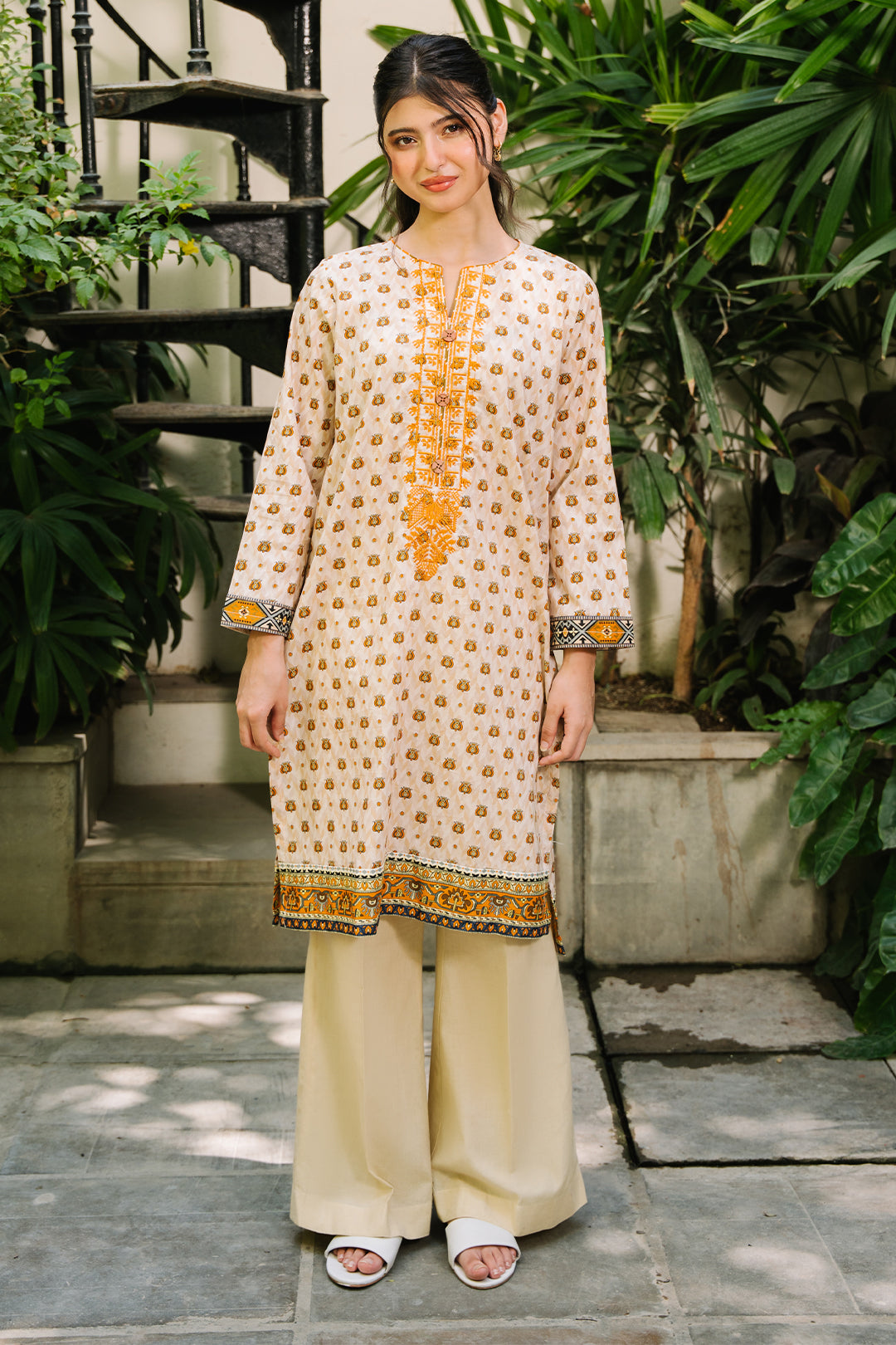 Zellbury | Summer Pret | Embroidered Kurta - 2896 -  Zellbury Women Essential Pret - Original Designer Dress - House of Maryam