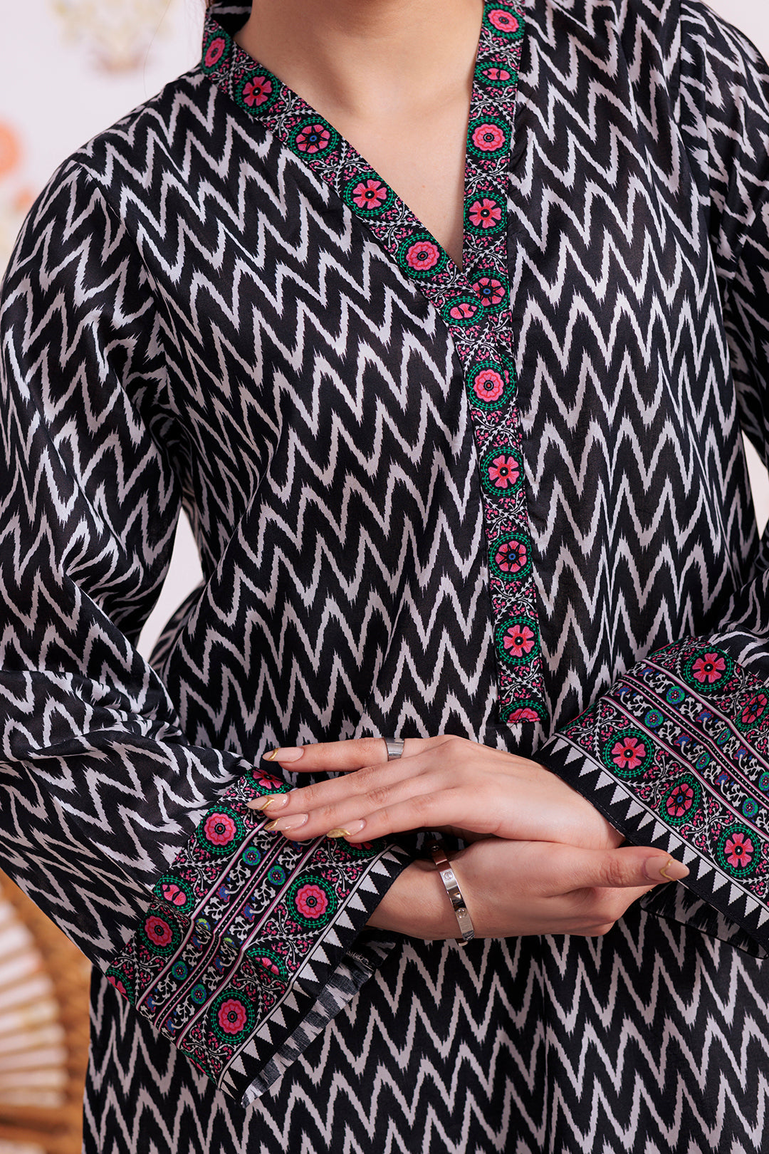 Zellbury | Winter Pret | Kurta - 3176 -  Zellbury Women Essential Pret - Original Designer Dress - House of Maryam