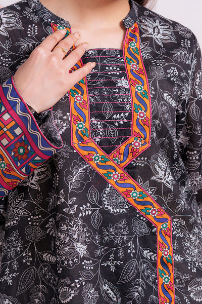 Zellbury | Winter Pret | Kurta - 3185 -  Zellbury Women Essential Pret - Original Designer Dress - House of Maryam