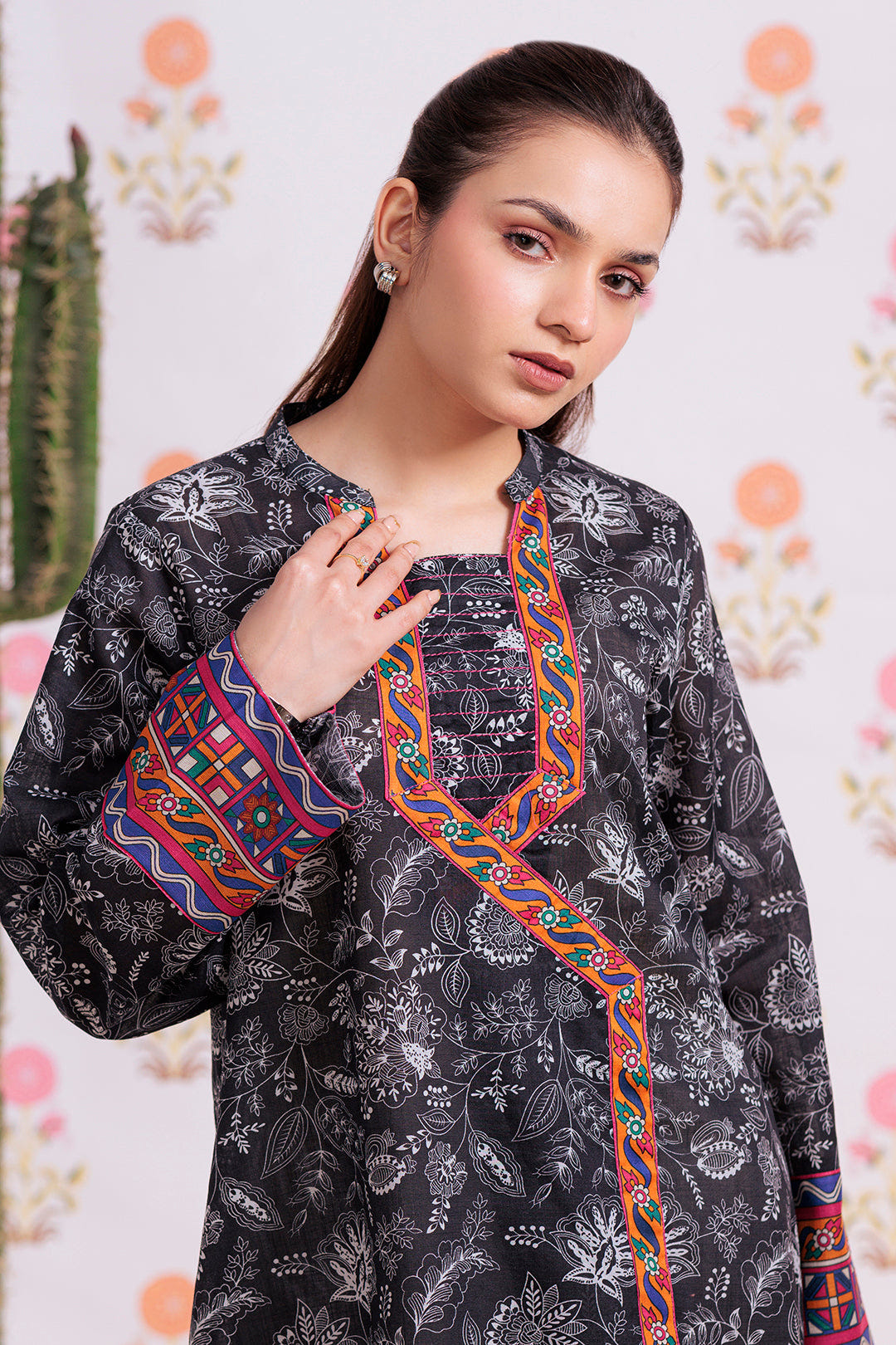 Zellbury | Winter Pret | Kurta - 3185 -  Zellbury Women Essential Pret - Original Designer Dress - House of Maryam