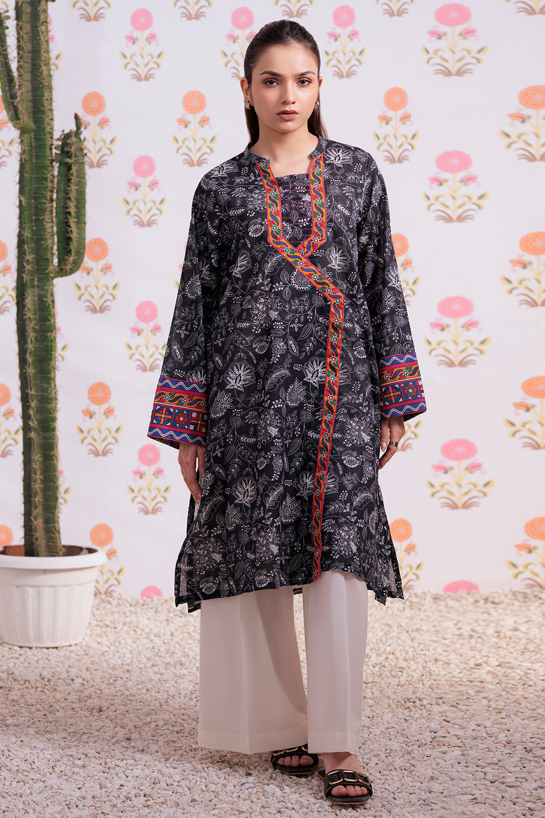 Zellbury | Winter Pret | Kurta - 3185 -  Zellbury Women Essential Pret - Original Designer Dress - House of Maryam