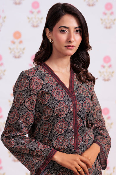 Zellbury | Winter Pret | Kurta - 3247 -  Zellbury Women Essential Pret - Original Designer Dress - House of Maryam