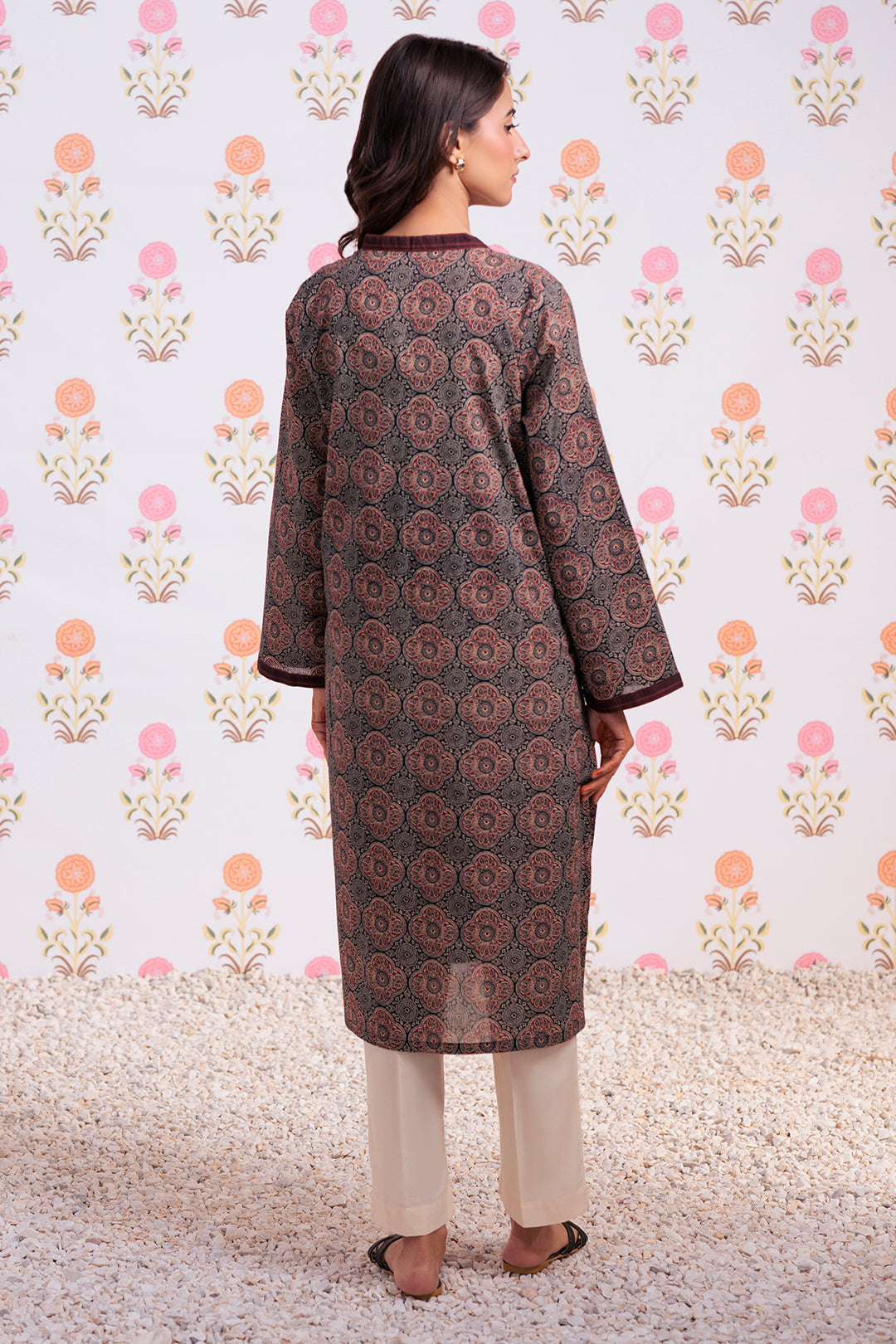 Zellbury | Winter Pret | Kurta - 3247 -  Zellbury Women Essential Pret - Original Designer Dress - House of Maryam
