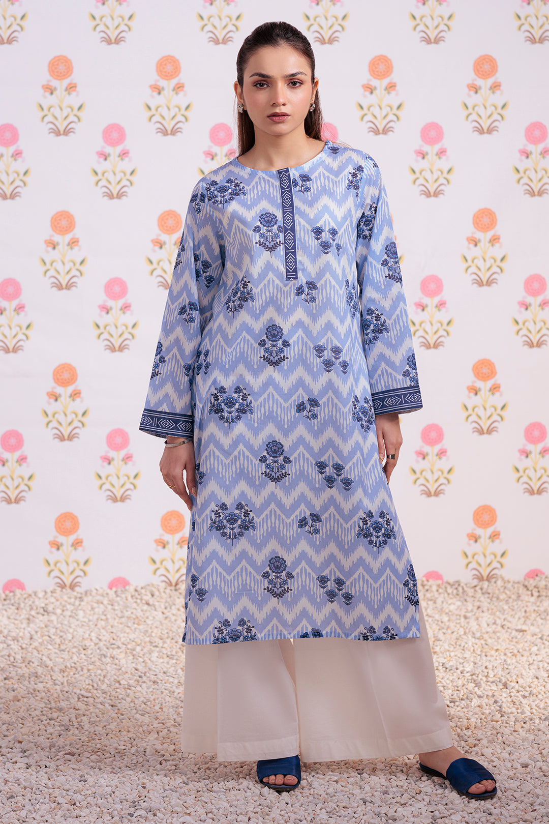 Zellbury | Winter Pret | Kurta - 3249 -  Zellbury Women Essential Pret - Original Designer Dress - House of Maryam