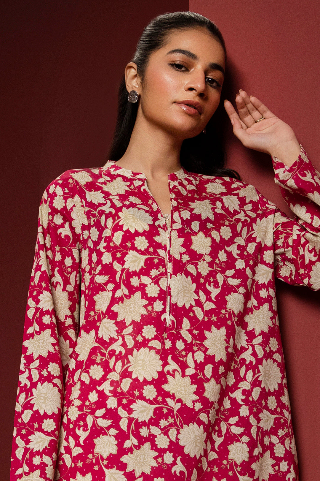 Zellbury | Winter Pret | Kurta - 3250 -  Zellbury Women Essential Pret - Original Designer Dress - House of Maryam