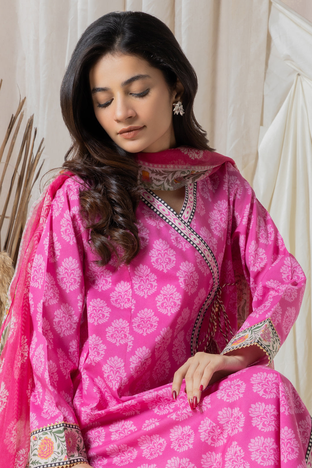 Zellbury | Summer Pret | Kurta Dupatta - 2806 -  Zellbury Women Essential Pret - Original Designer Dress - House of Maryam