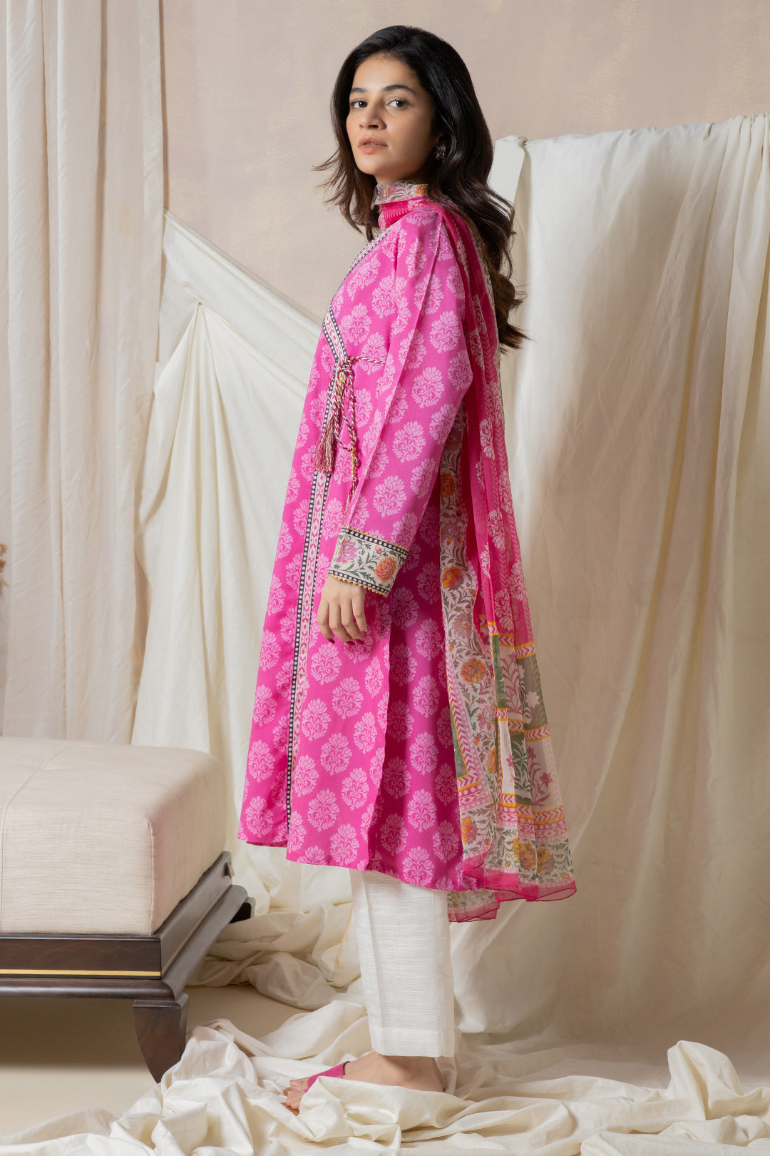 Zellbury | Summer Pret | Kurta Dupatta - 2806 -  Zellbury Women Essential Pret - Original Designer Dress - House of Maryam