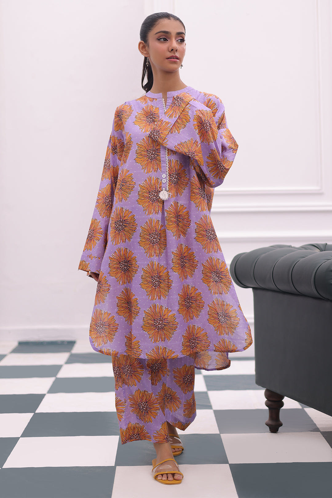 Zellbury | Summer Pret | Kurta Trouser - 2810 -  Zellbury Women Essential Pret - Original Designer Dress - House of Maryam