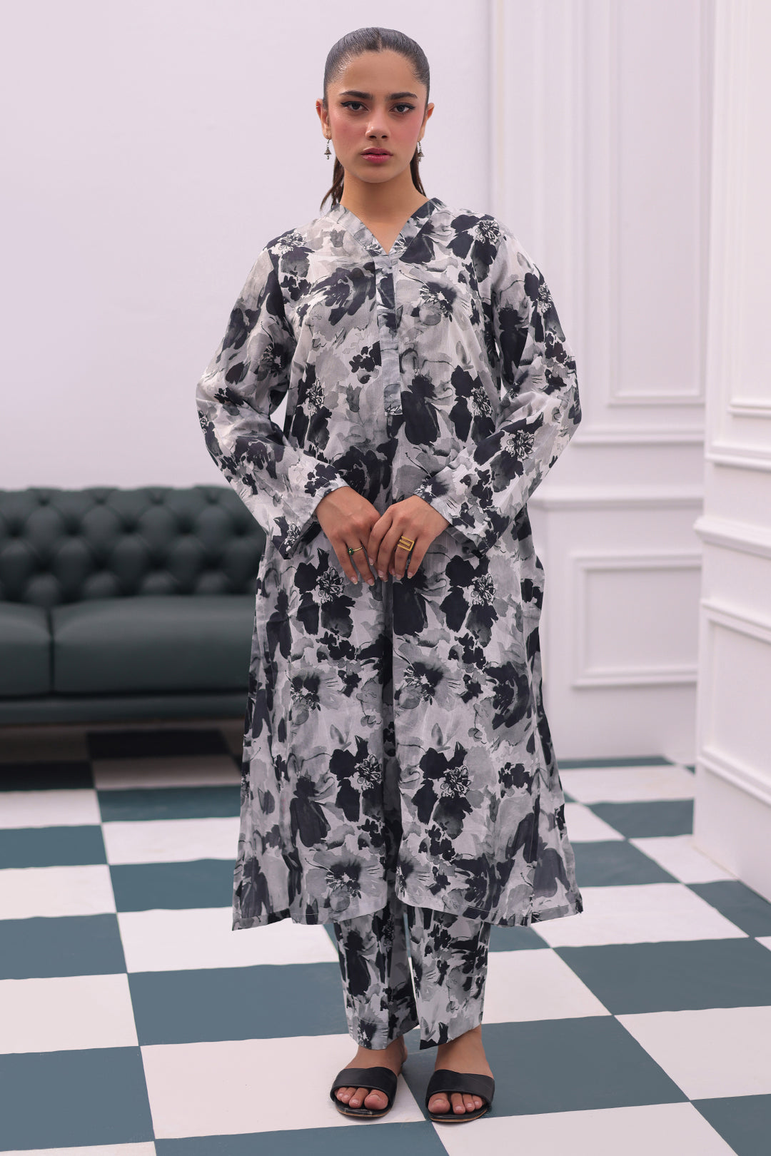 Zellbury | Summer Pret | Kurta Trouser - 2813 -  Zellbury Women Essential Pret - Original Designer Dress - House of Maryam